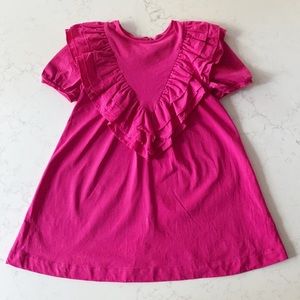 Girls Pink Ruffle Dress, Zara size 6